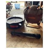 Solo Backpack Sprayer, 15 Quart Drain Container and Black Pipe