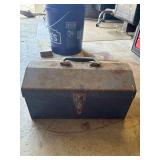 Vintage Metal Toolbox with Contents