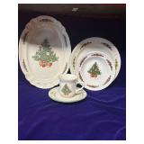 Christmas Dishes Service for 8