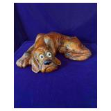 Vintage Ceramic “Purdy' Dog Sculpture - 18”5”Wx12”Dx4.5”H