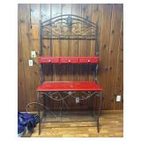 Decorative Metal Bakers Rack - 40.5”Wx18”Dx76”H