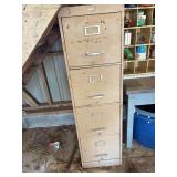 4 Drawer File Cabinet with Contents