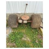 Rear Axel Assembly with Tires and Rims