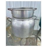 Vintage Aluminum Double Boiler - No Lid