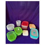 Assorted Plastic Storage Containers