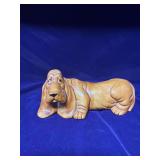 Vintage Ceramic Basset Hound Dog Figurine