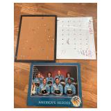 Cork Board, Dry Erase Calendar and 20”x16” Poster “American Heroes”