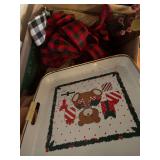 Christmas Ribbons, Bows and Plates