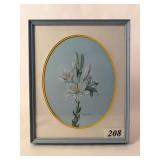 1984 Blue Flower Tulip Print by Richard R. Simms