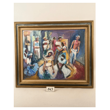 Arab Scene Haiti Original Painting by Quenby