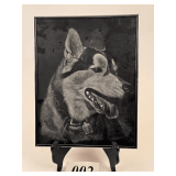 German Shepherd Original Painting by D.R. Robles