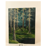 Forest Trees Original Painting by Ridley