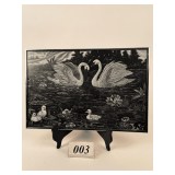 Swans Original Painting by D.R. Robles