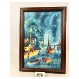 Native Scene Original Painting by Victor J.