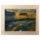 Landscape with Horses Original Painting by Madison