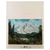 Lake & Mountain Original Painting by Tye