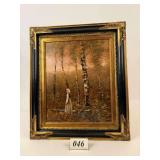 Girl in Birch Forest Original Painting by Ricks