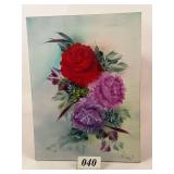 Flowers Original Painting by Alex Cruz