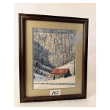 Country Scene Print by David Wright in 1997 - Signed #499/1000