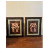 Pair Framed and Matted Pictures