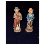Old Couple Figurines 6'