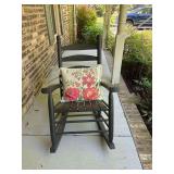 Black Ladder Back Rocker - Porch