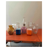 Vases, Pitcher and an Oil Lamp