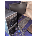 HP Computer with Keyboard and Sony CD/DVD Player