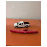 Diecast Metal Truck and a Plastic Conoe