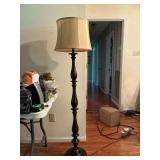 StyleCraft Home Collection 61-in Charlton Bronze Standard Floor Lamp with Silk Shade