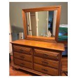 52”Wx18”Dx32” H Dresser with 39.5”x33.75” Mirror