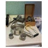 2 Grinders and Canning Supplies