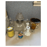 Assorted Candleholders,Potpourri Warmer and Dishes