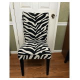 Zebra Print Side Chair