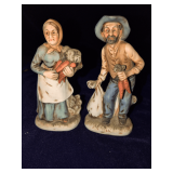 Old Couple Figurines 6'