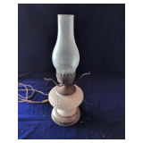 Milk Glass Table Lamp 17.5 '