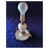 Milk Glass Table Lamp 10'