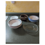 Miscellaneous Bowls and 3 Glass Plates