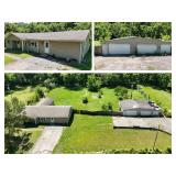 Spacious 4 BR, 3 BA Home on 1.6+/- Acres with Creek and Detached 5-Car Garage in Westmoreland, TN - ONLINE AUCTION ends July 28th