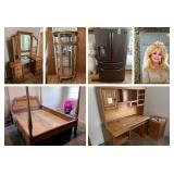 Antiques, Furniture, Lawyers Cabinet, Refrigerator, Books and more!
