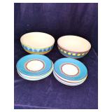 Vista Serving Bowl and Plates