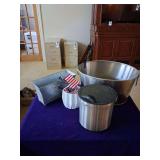 2 Ice Buckets and 2 Planters
