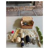 Assorted Crochet Trim and Thread