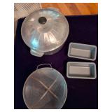 Strainer, Small Baking Pans and Cast Aluminum Pan