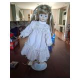 Porcelain Doll 15" Tall