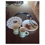 Pizza Pan, Rooster Egg Plate, Holiday Snowman Plate and More