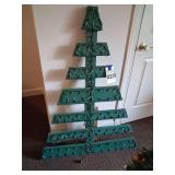 Wood Ceafted Lighted Tree 4ft