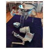 Juicer/Strainer and Manual Food Processor