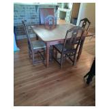 41x47 Table with 23" Leaf and 4 Chairs