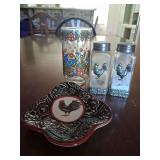 Assorted Kitchen, Rooster Salt and Pepper and More